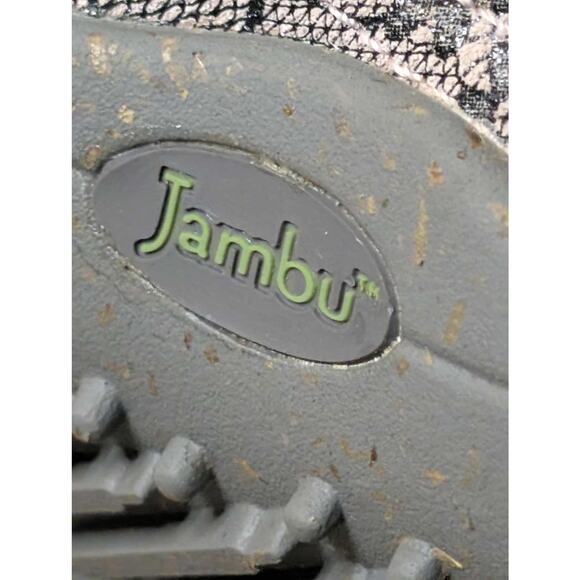 JAMBU KETTLE TOO PINK & GRAY FLORAL PRINT LEATHER ELASTIC BALLET FLATS SIZE 6.5 - Picture 9 of 10